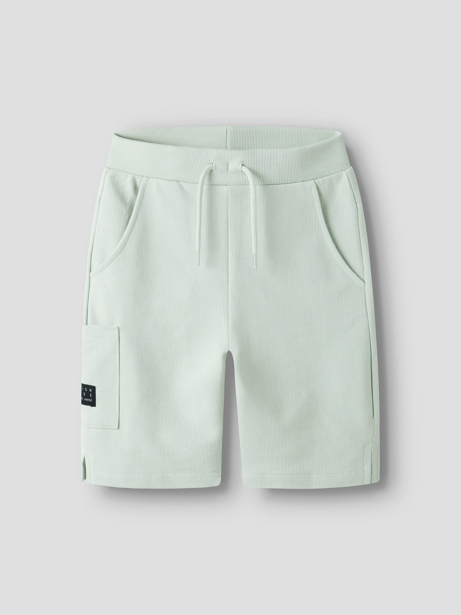 Εφηβική βερμούδα πικέ (pale aqua) NKMVIVASSE LONG SWE SHORTS 13230041 | 13230041