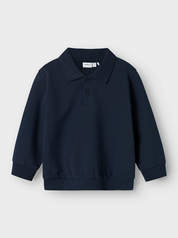 Παιδική μπλούζα polo NMMLEOPOLD LS NREG SWEAT UNB 13246305 | 13246305