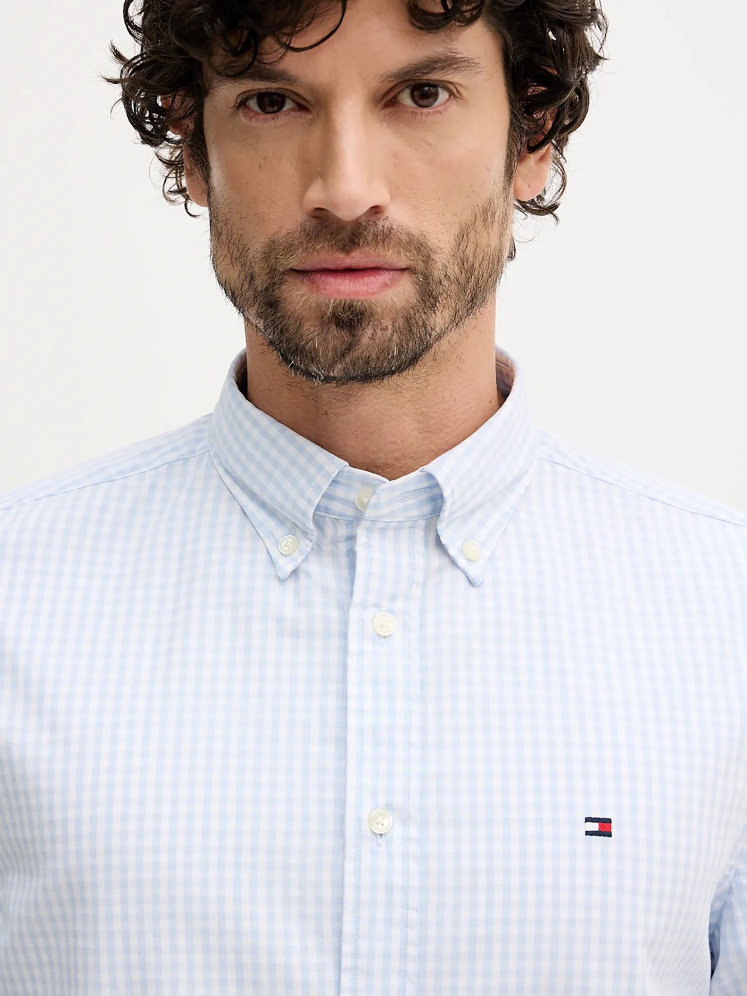 Ανδρικό πουκάμισο καρό FLEX POPLIN BIG GINGHAM RF SHIRT MW0MW417130MT | MW0MW417130MT