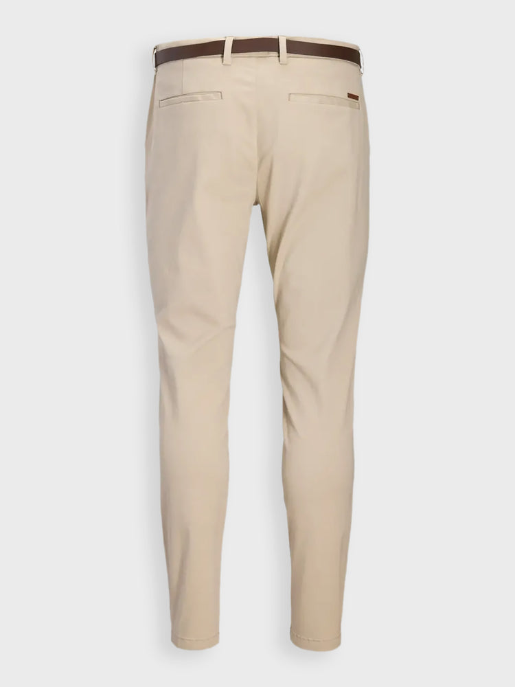Ανδρικό παντελόνι με ζώνη JPSTMARCO ADAM BELTED CHINO 12288598 | 12288598