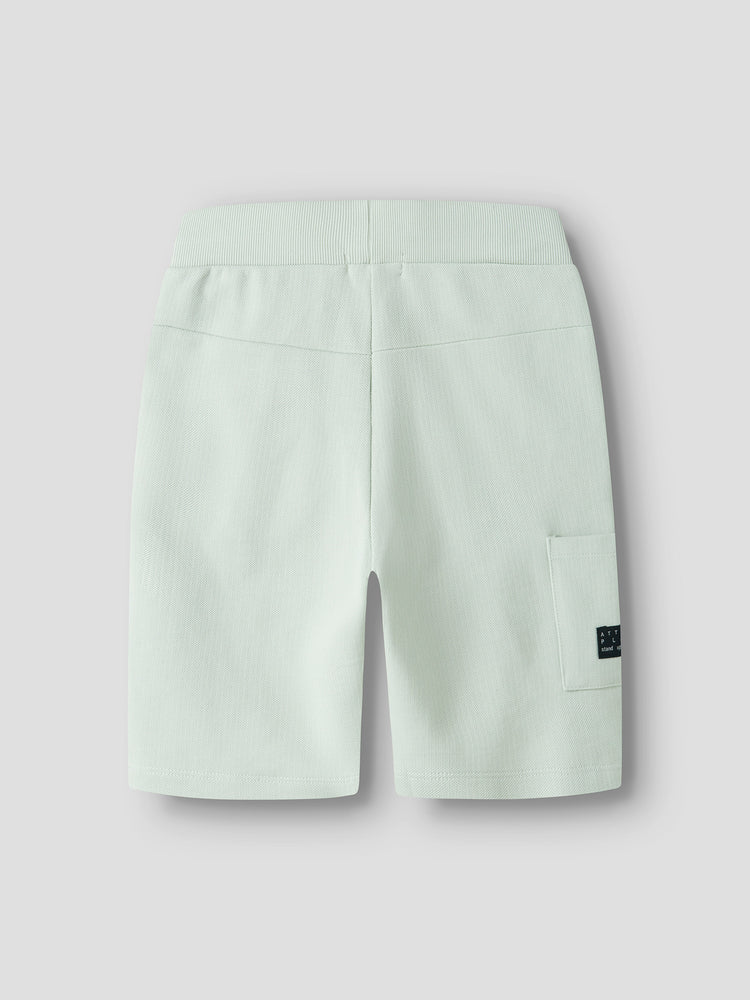 Εφηβική βερμούδα πικέ (pale aqua) NKMVIVASSE LONG SWE SHORTS 13230041 | 13230041