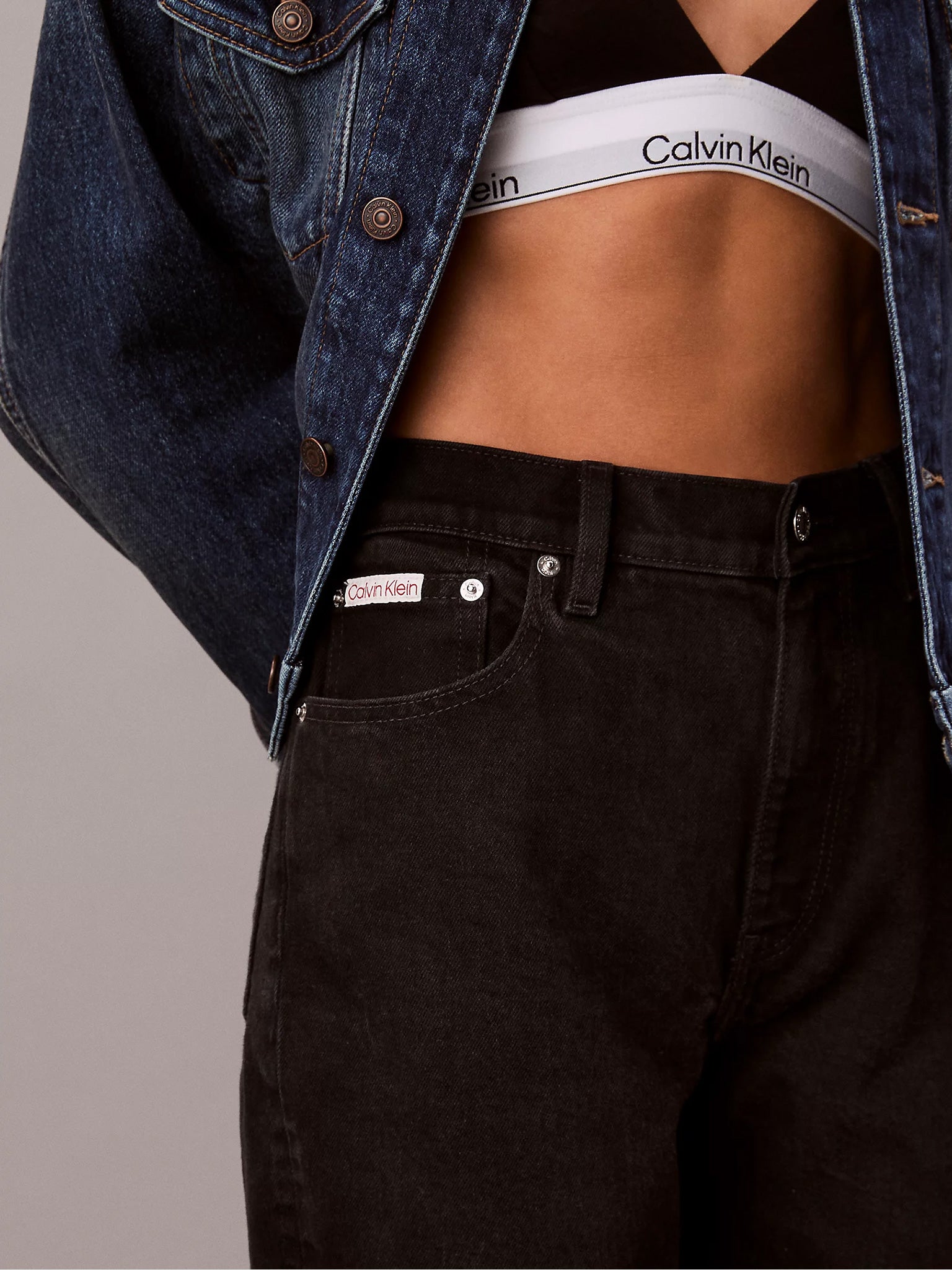 Γυναικείο παντελόνι τζιν NEW MOM JEAN SOFT BLACK LV047D843GTWM | LV047D843GTWM