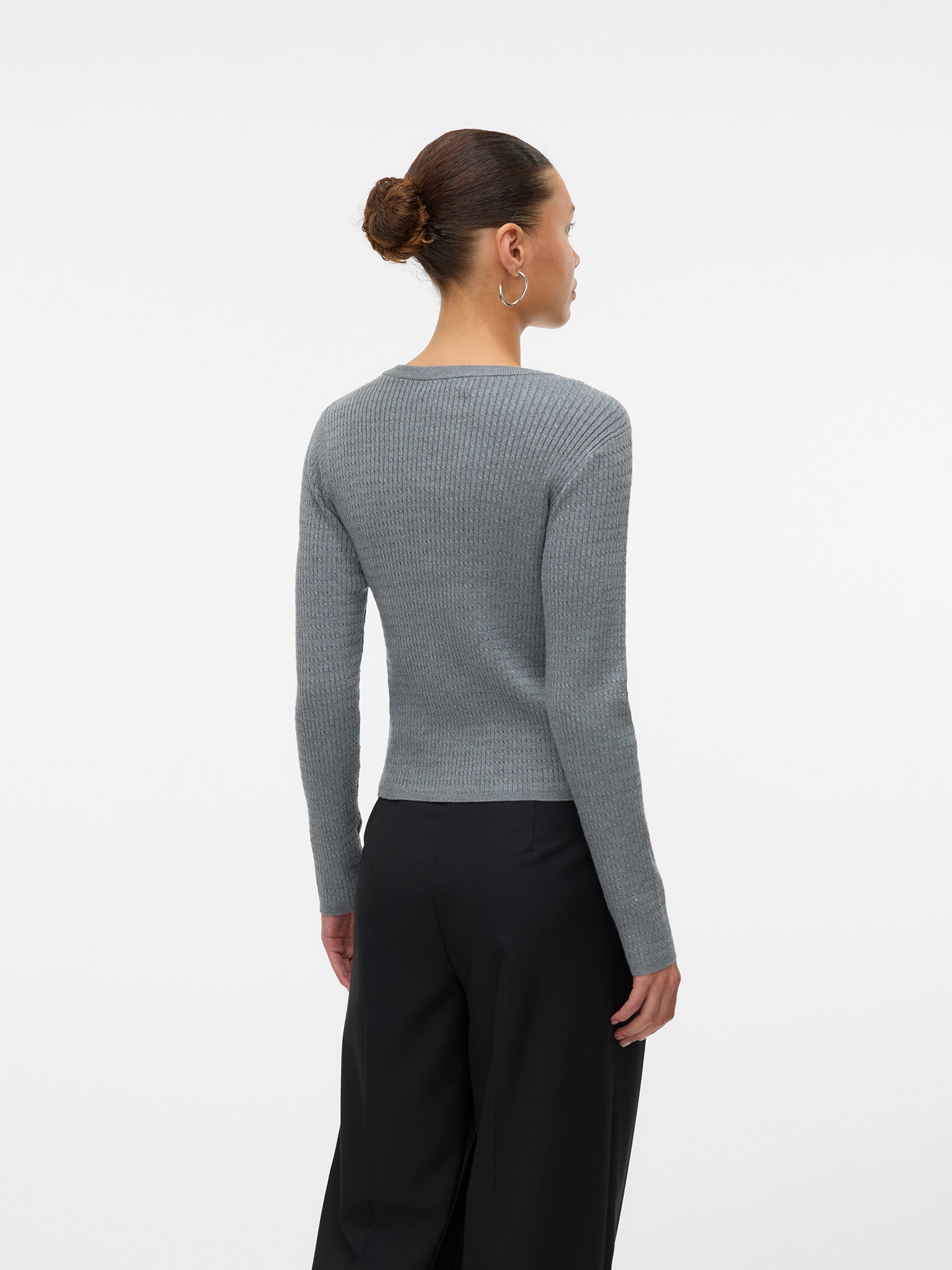 Γυναικεία μπλούζα πλεκτή VMSILJE LS O-NECK CABLE PULLOVER 10331852 | 10331852