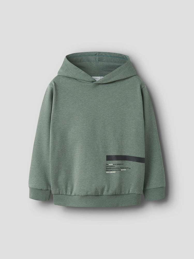 Εφηβική μπλούζα φούτερ NKMOLAF LS NREG SWE WH BRU 13244949 | 13244949
