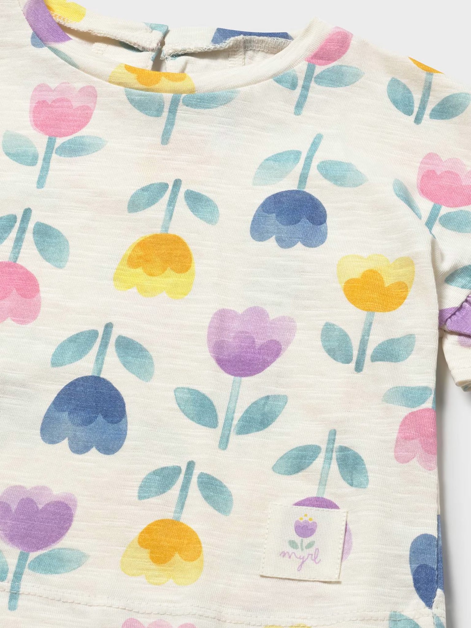 Βρεφική μπλούζα φλοράλ | 26-01082-016