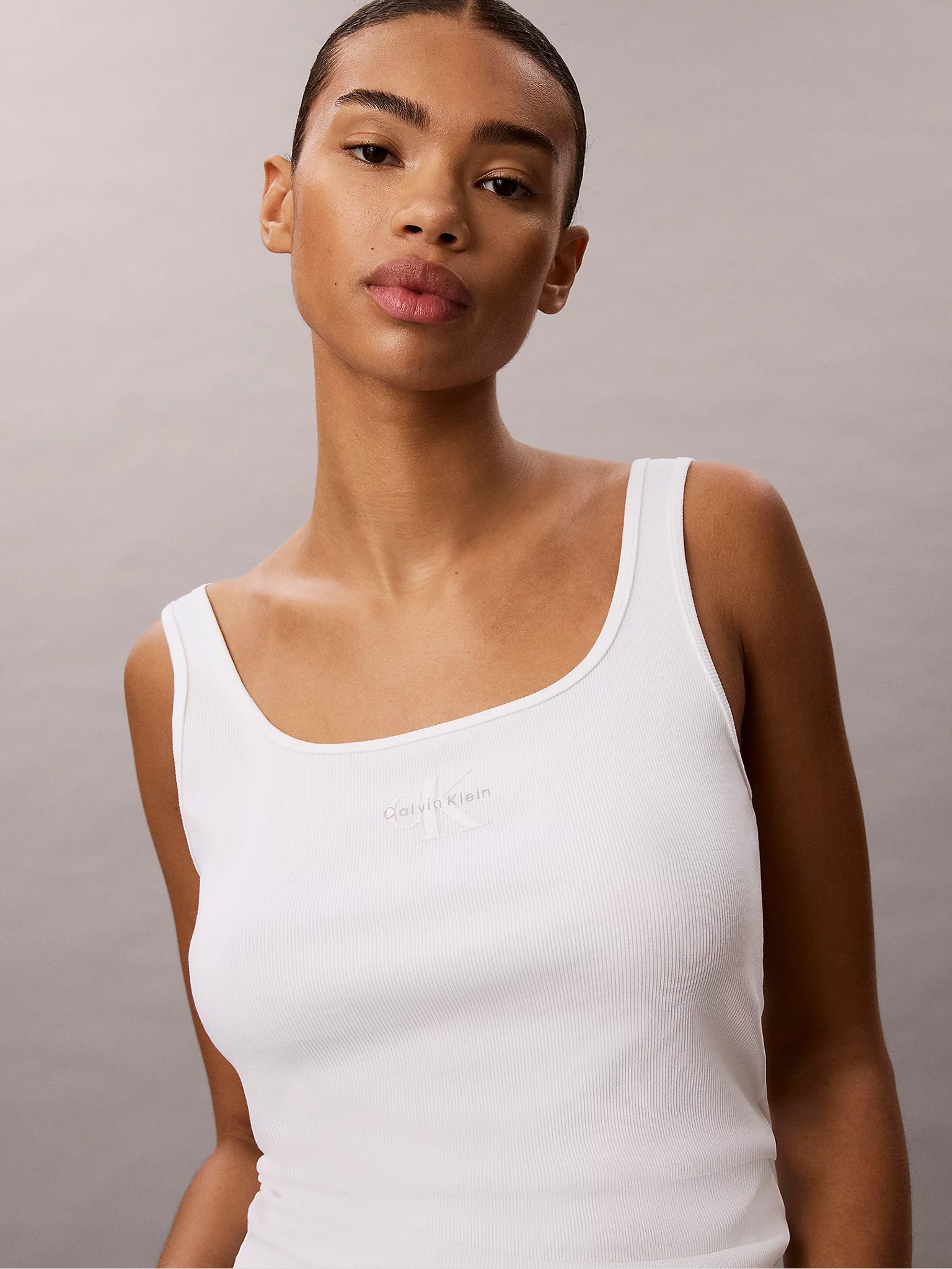 Γυναικείο top rip MONOGRAM SCOOP NK RIB TANK TOP LV047A804GYAA | LV047A804GYAA