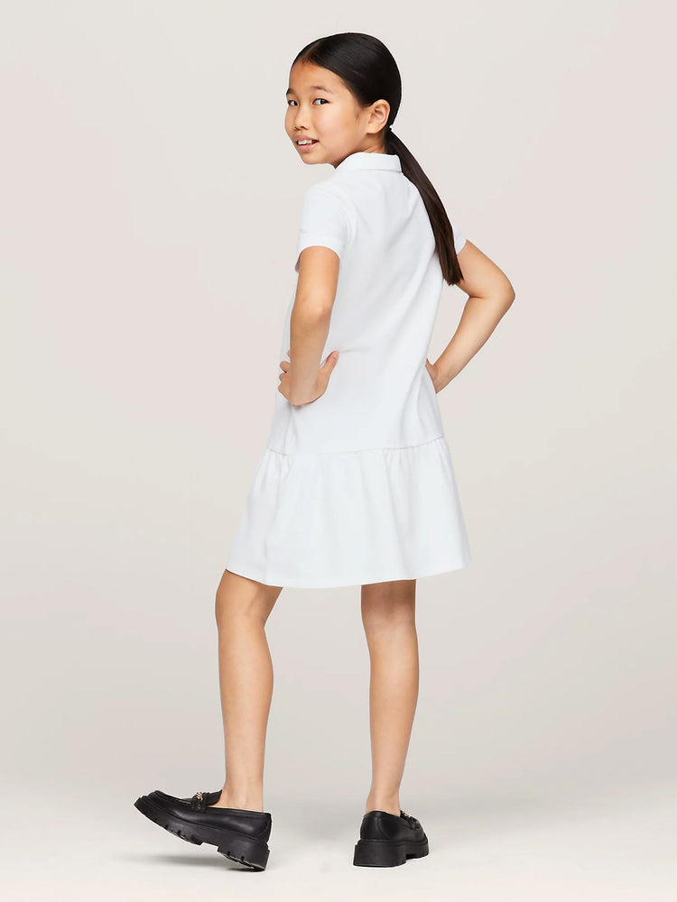 Παιδικό φόρεμα ESSENTIAL DROPPED WAIST POLO DRESS KG0KG07777YBR | KG0KG07777YBR