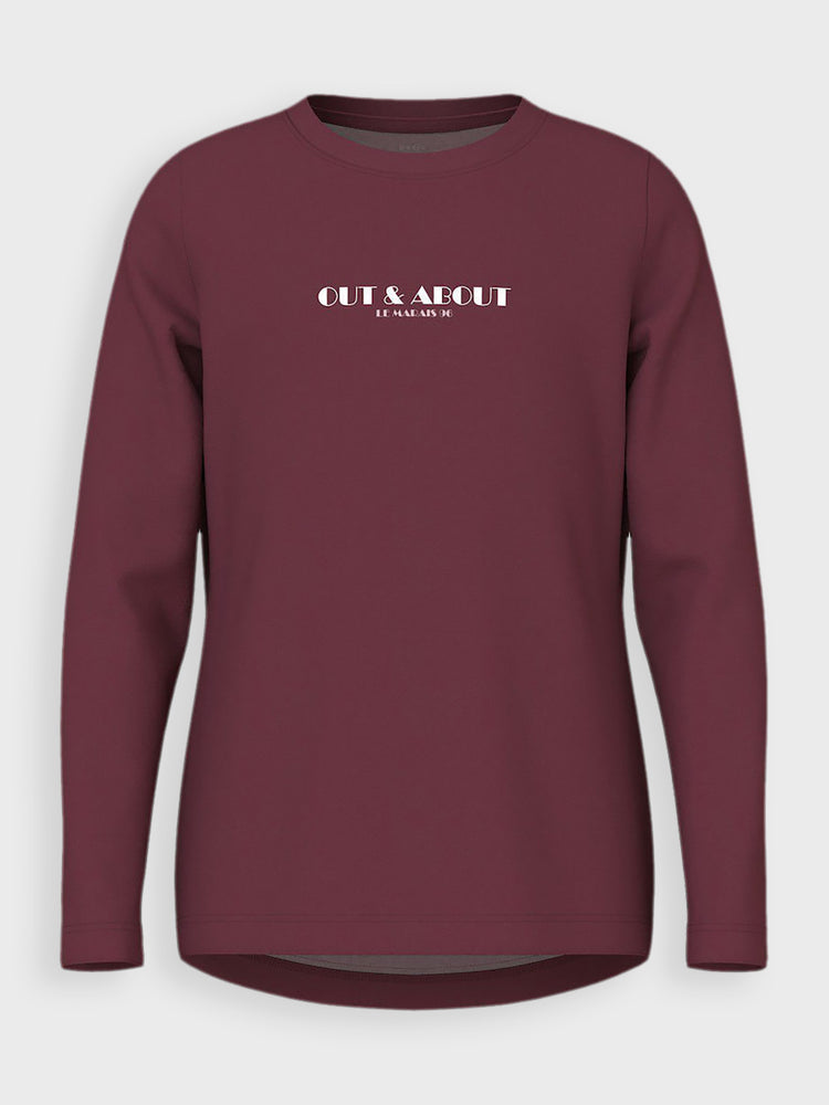 Εφηβική μπλούζα μακό Out And About NKFVIX LS TOP 13224952 | 13224952