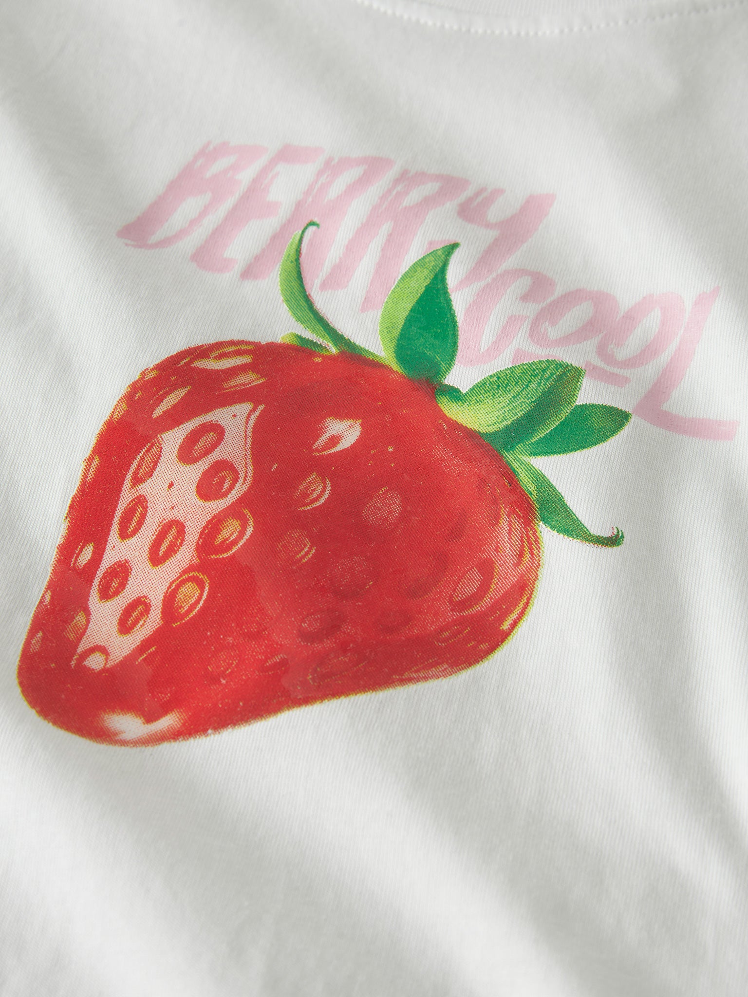 Εφηβική μπλούζα μακό strawberry | 13254574