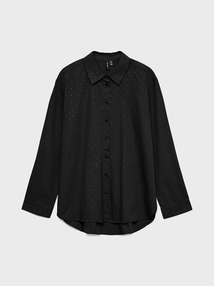 Γυναικείο πουκάμισο με στρας VMINGA RHINE LS SHIRT WVN 10332010 | 10332010