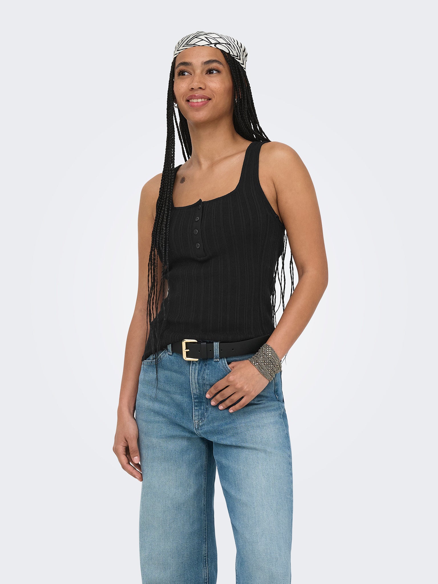 Γυναικείο top πλεκτό ONLBREE SL SQUARE NECK TANK TOP 15373256 | 15373256