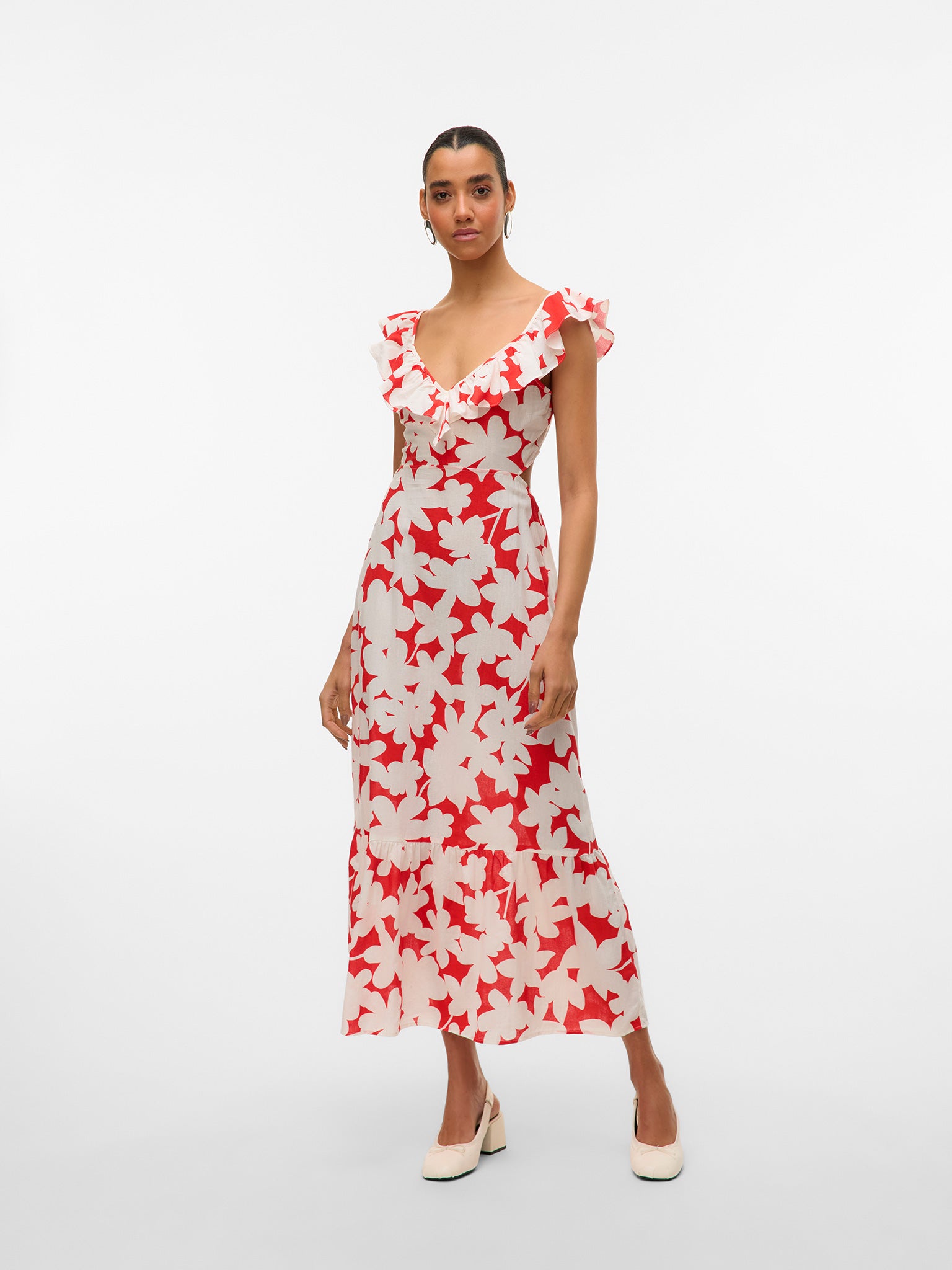 Γυναικείο φόρεμα δίχρωμο VMDICTHE S/L ANKLE DETAIL DRESS WVN 10323628 | 10323628
