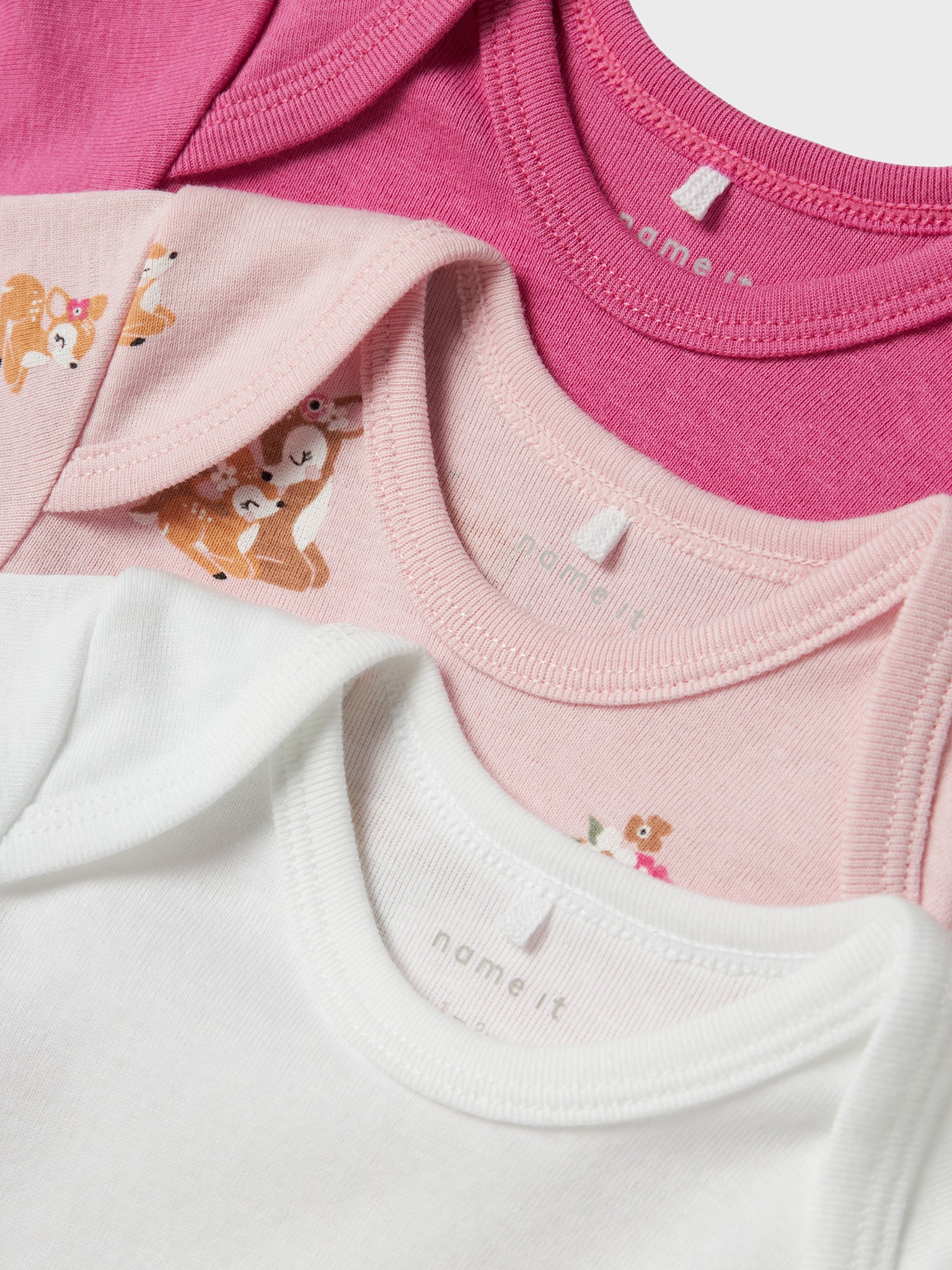 Βρεφικά κορμάκια σετ 3 τεμ NBFBODY 3P LS IBIS ROSE DEER NOOS 13232731 | 13232731