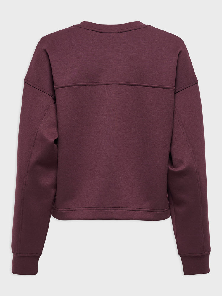 Γυναικεία μπλούζα φούτερ ONLALINA LIFE SLIT ROUNDNECK 15364555 | 15364555