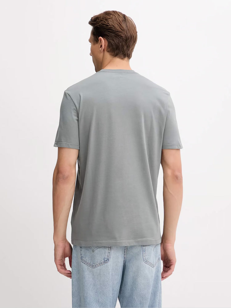 Ανδρικό t-shirt SS 30S E CK NY WRD LV04RC844GRMG | LV04RC844GRMG