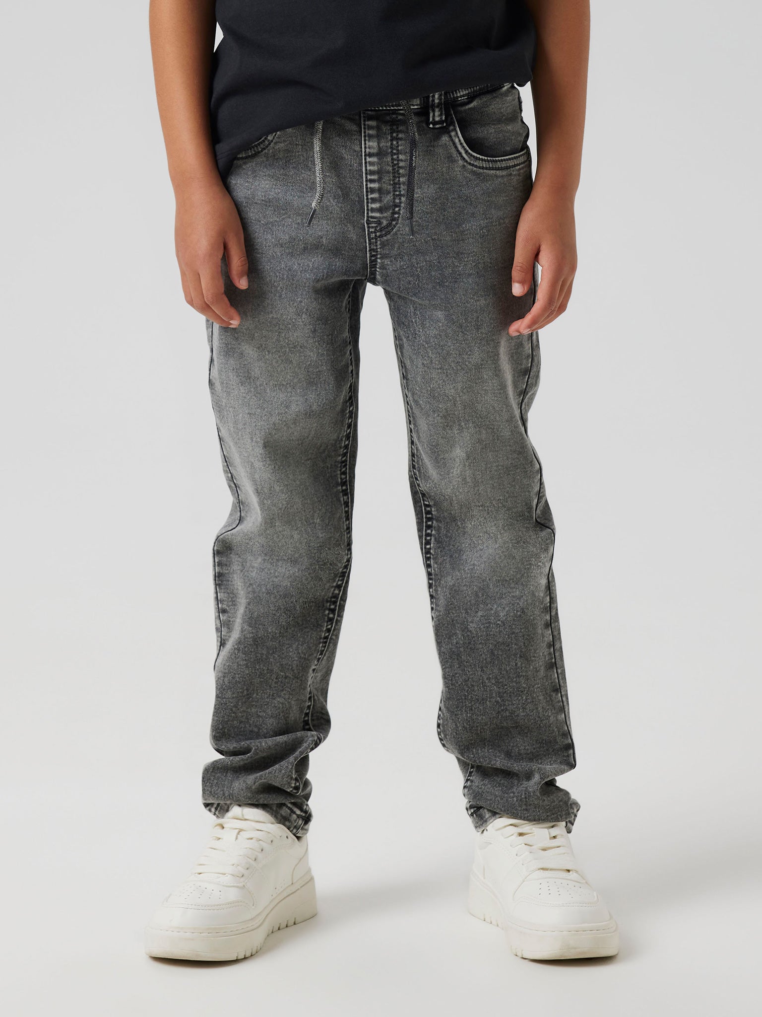 Εφηβικό παντελόνι τζιν grey denim NKMRYAN SLIM SWE JEANS 5225-TH NOOS 13185212 | 13185212