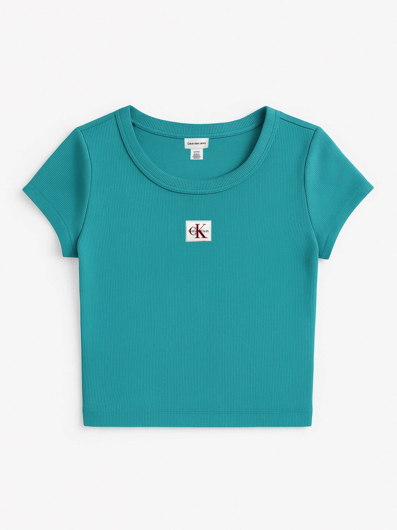 Γυναικείο t-shirt ριπ A- WOVEN LABEL 2X2 RIB BABY TEE LV047C200GXEG | LV047C200GXEG