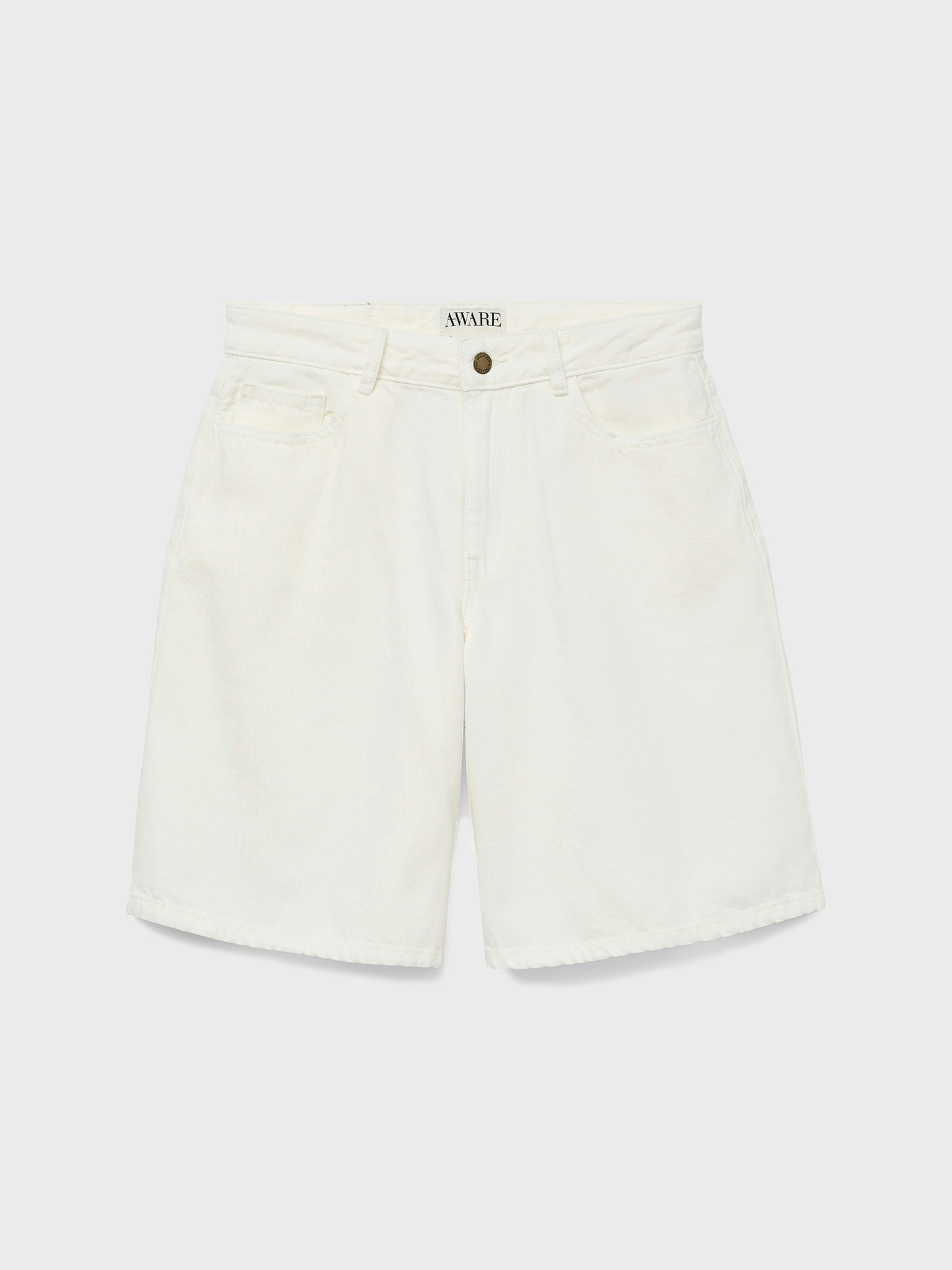 Γυναικείο σορτς τζιν VMSAGE HR BERMUDA ECRU SHORTS 10329124 | 10329124