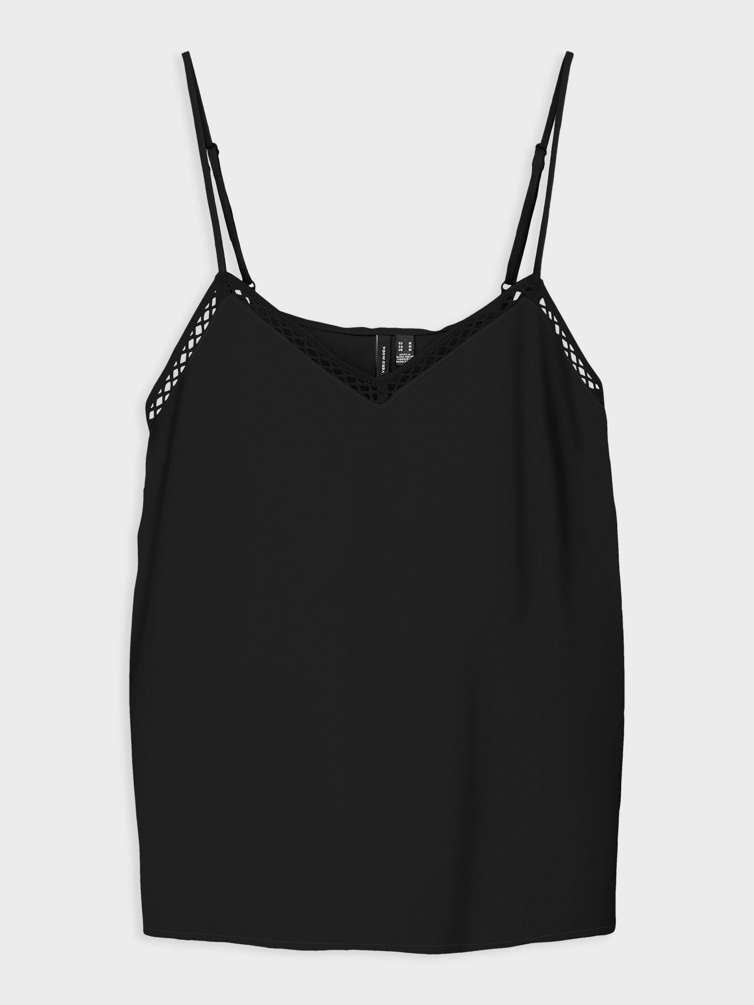 Γυναικείο top μονόχρωμο VMMENNY LACE SINGLET 10323627 | 10323627