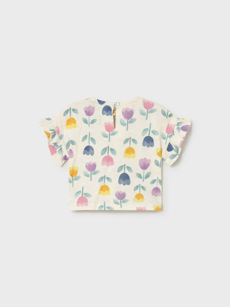 Βρεφική μπλούζα φλοράλ | 26-01082-016