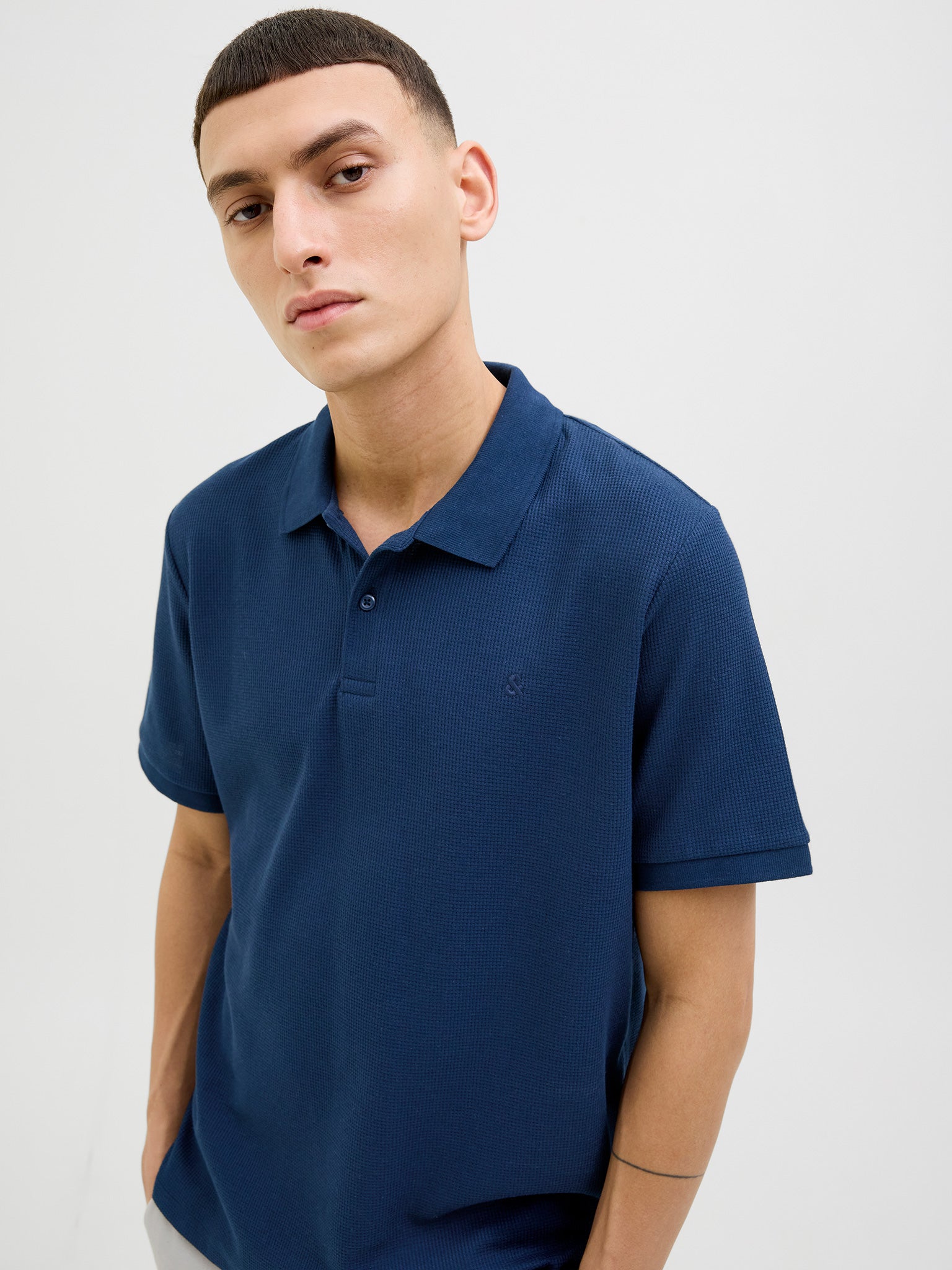 Ανδρικό polo JJEAUSTIN POLO SS NOOS 12268130 | 12268130