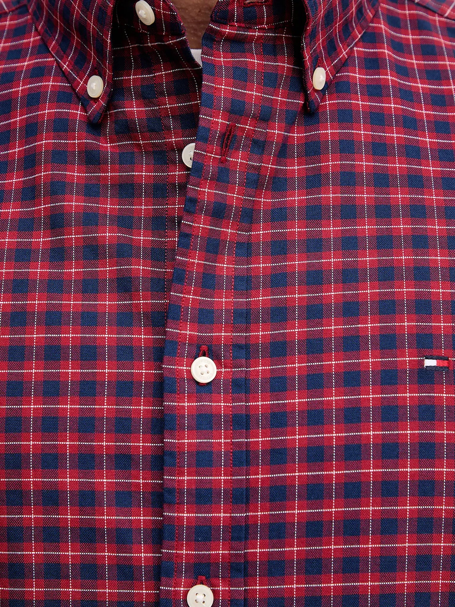 Ανδρικό πουκάμισο καρό HERITAGE OXF SEAS CHECK RF SHIRT MW0MW404670QJ | MW0MW404670QJ
