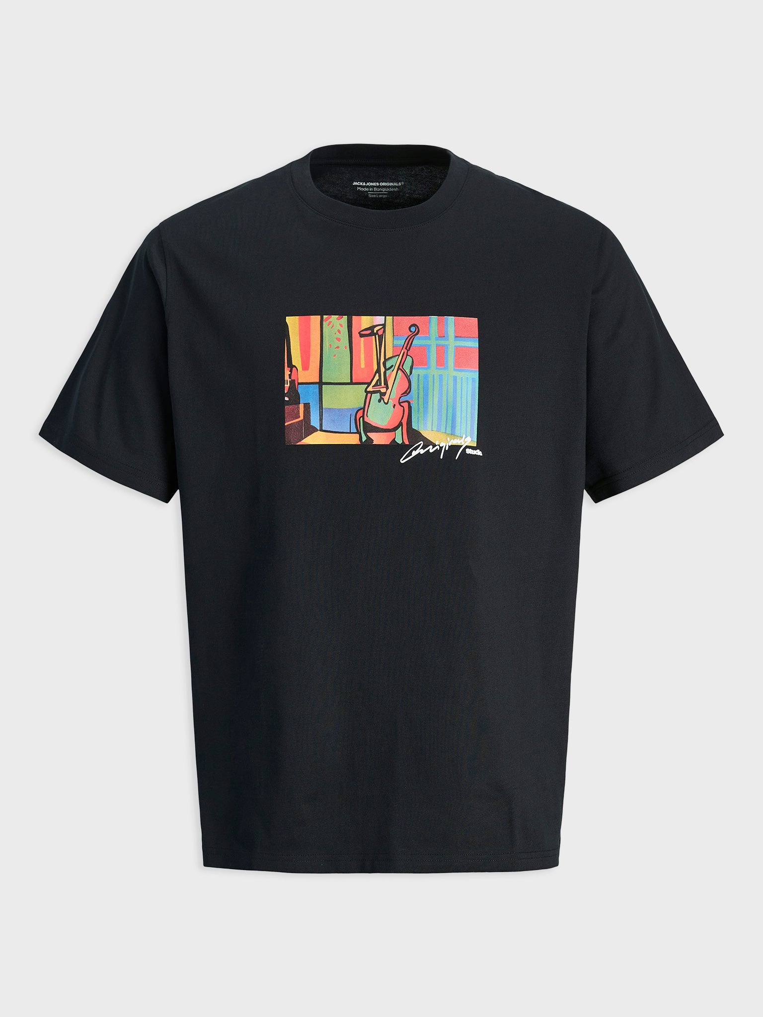 Ανδρικό t-shirt JORMANCHESTER CUBISM FRONT TEE SS CN 12273378 | 12273378
