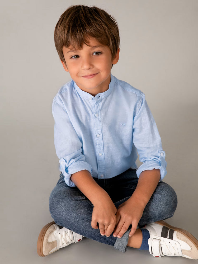 Παιδικό πουκάμισο γιακάς mao | 26-03118-031