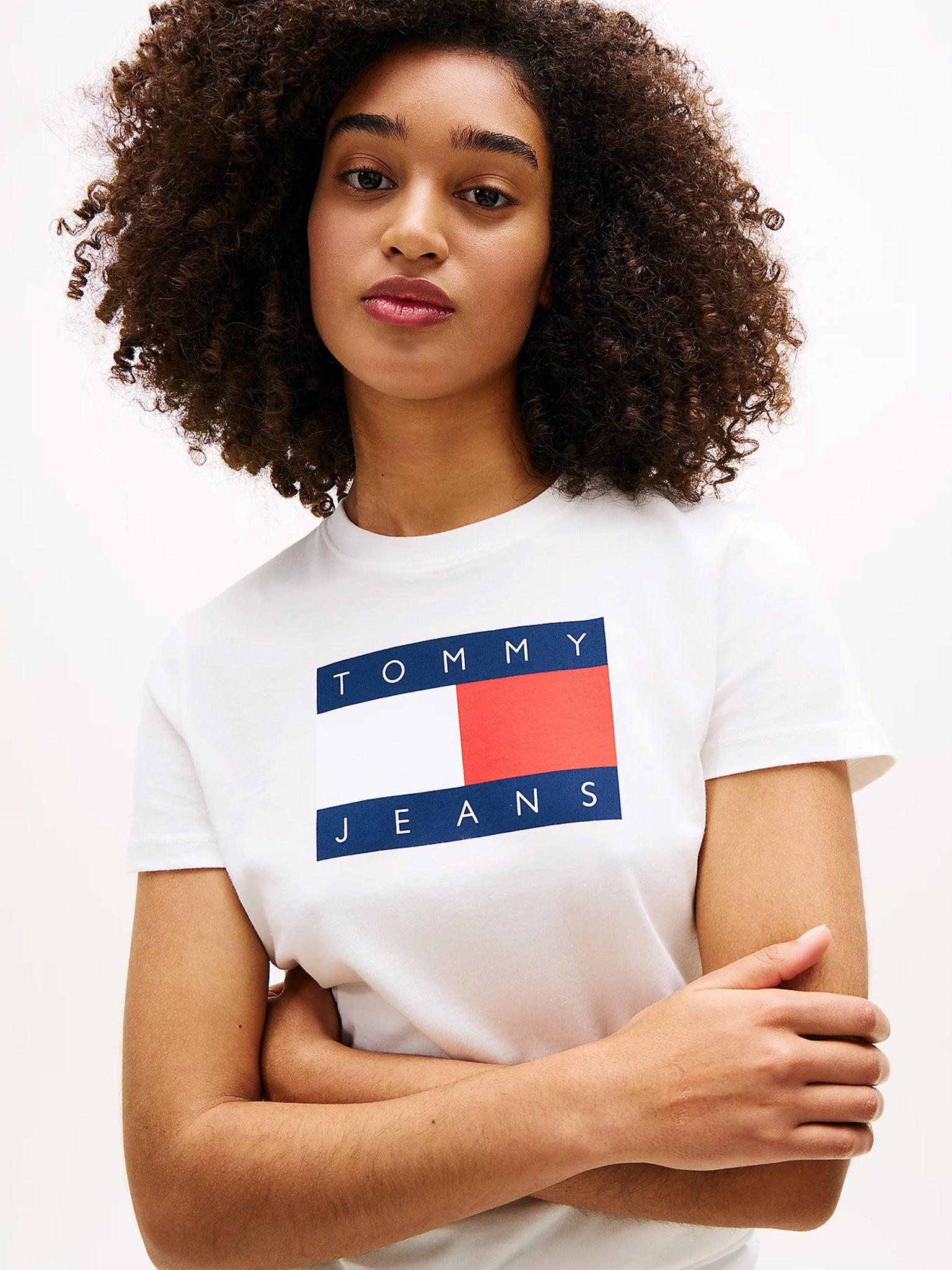 Γυναικείο t-shirt TJW REG TJ FLAG SS TEE DW0DW22562YBL | DW0DW22562YBL