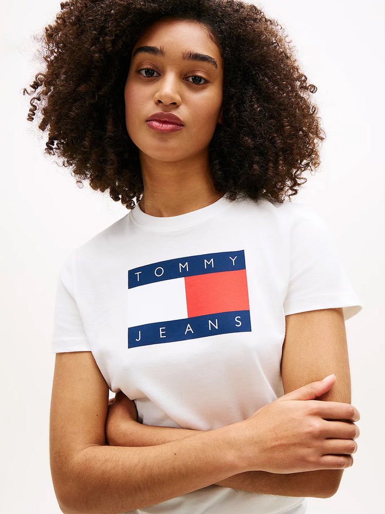 Γυναικείο t-shirt TJW REG TJ FLAG SS TEE DW0DW22562YBL | DW0DW22562YBL