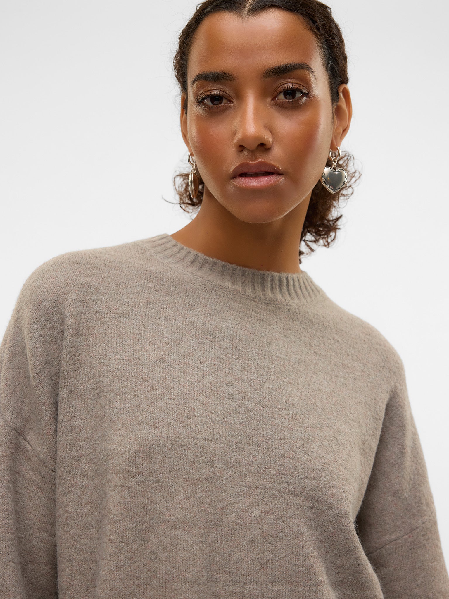 Γυναικεία μπλούζα πλεκτή VMBOOM LS O-NECK PULLOVER GA NOOS 10320463 | 10320463