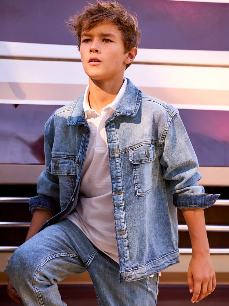 Εφηβικό μπουφάν τζιν | 26-06415-005