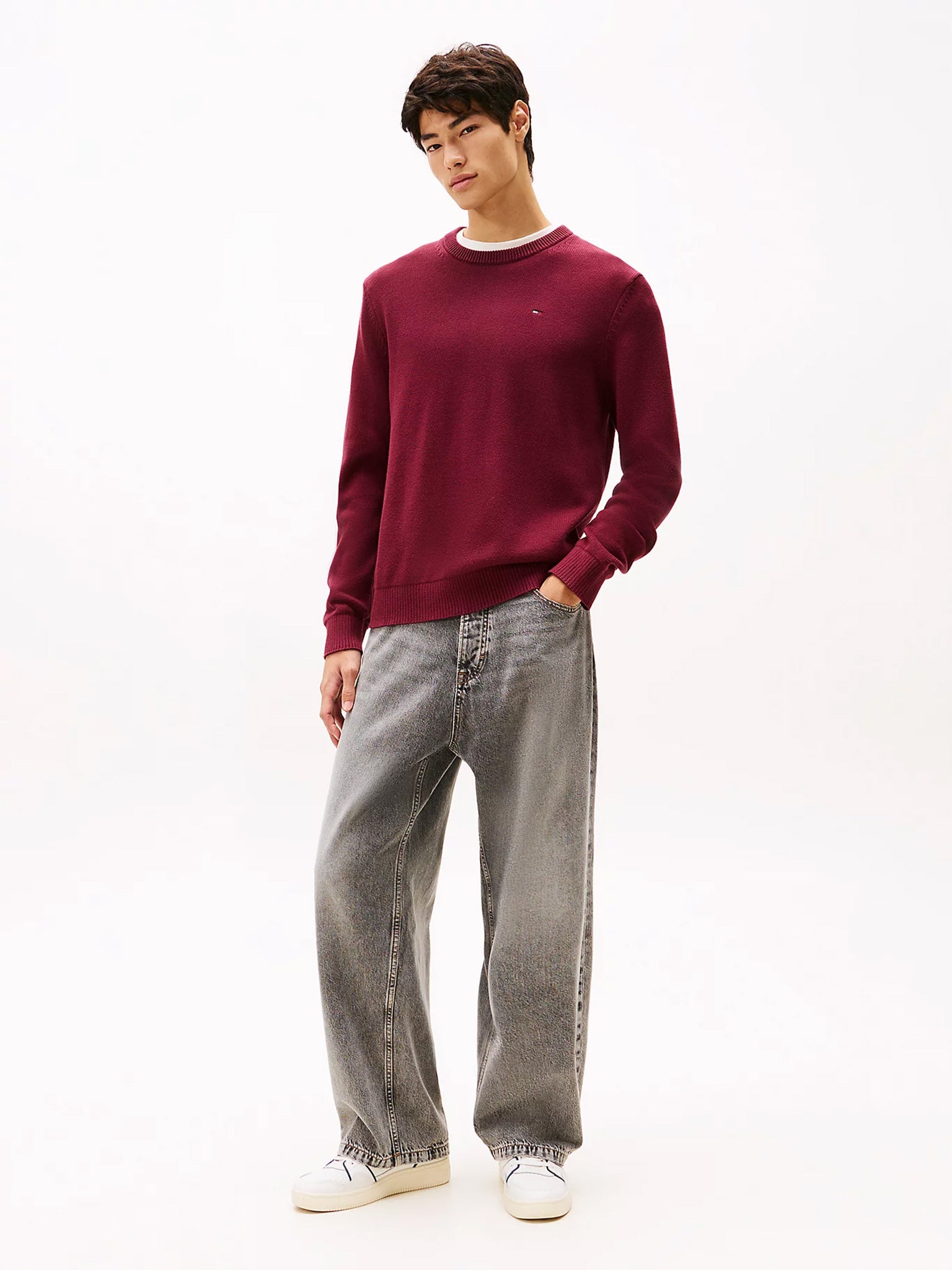 Ανδρική μπλούζα πλεκτή TJM SLIM ESS SWEATER EXT DM0DM21787XIU | DM0DM21787XIU