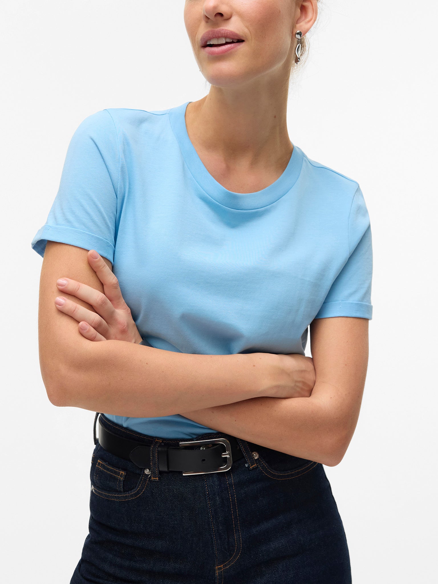 Γυναικείο t-shirt Airy Blue VMPAULA S/S T-SHIRT GA NOOS 10243889 | 10243889
