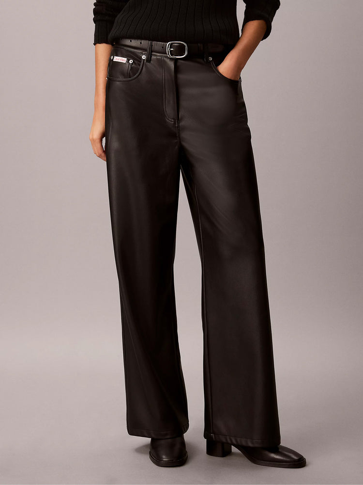 Γυναικείο παντελόνι δερματίνη FAUX LEATHER 5 PKT PANT LV047H629GUB1  | LV047H629GUB1