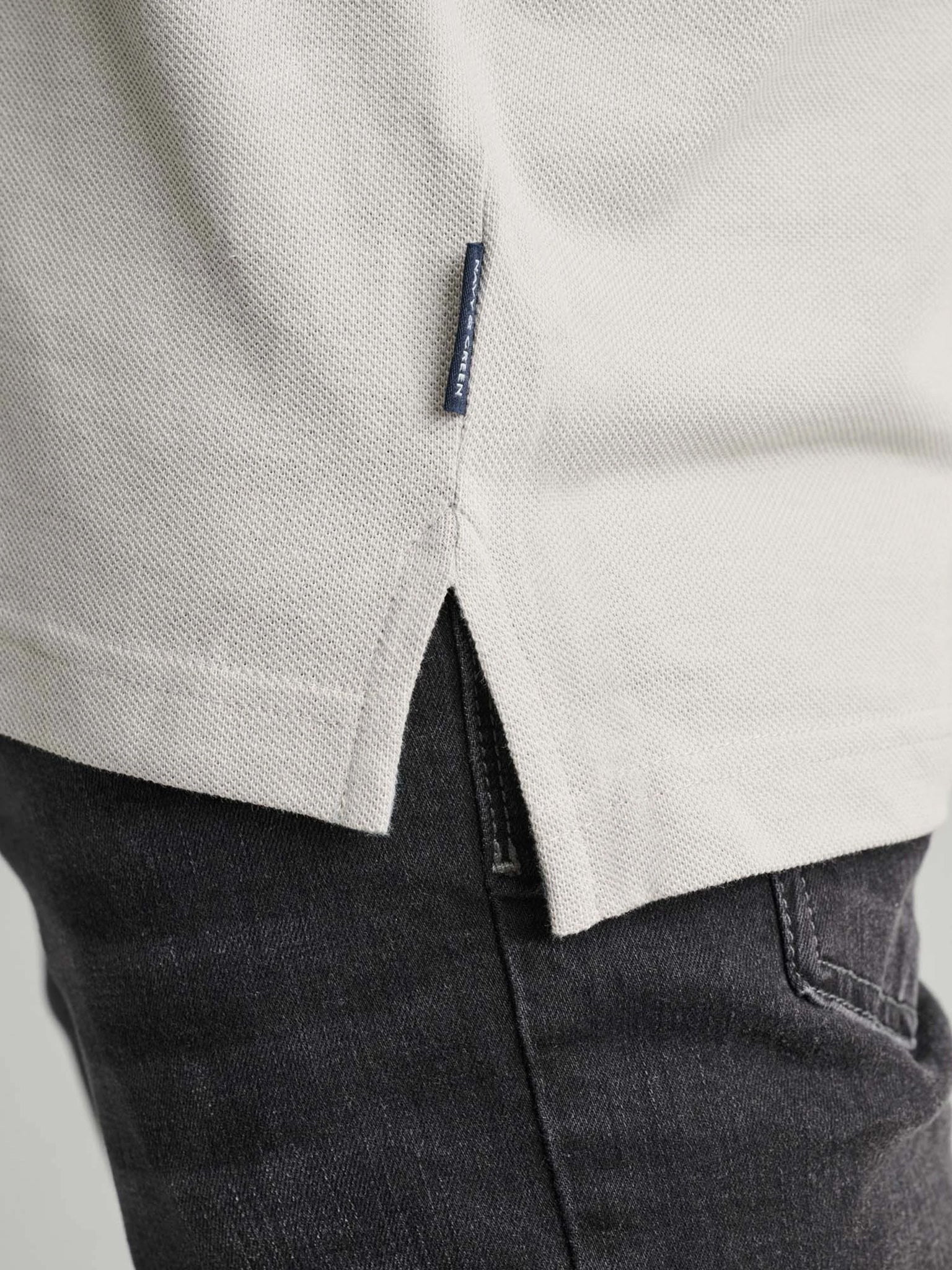 Ανδρική μπλούζα polo grey stone 24GE.500.8 | 24GE.500.8