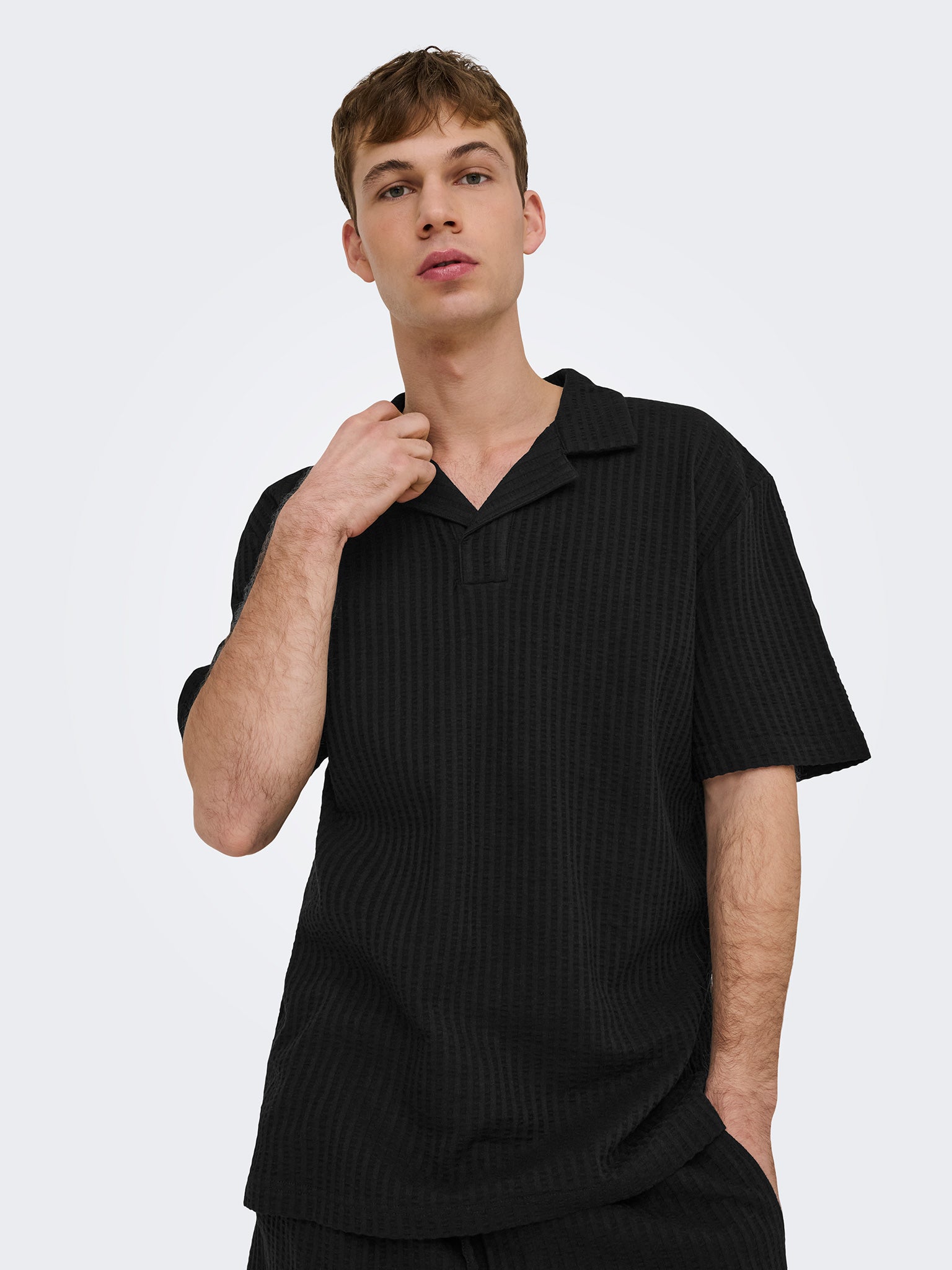 Ανδρικό polo ONSAUSTIN RLX SS SEERSUCK RSRT POLO TEE 22038187 | 22038187