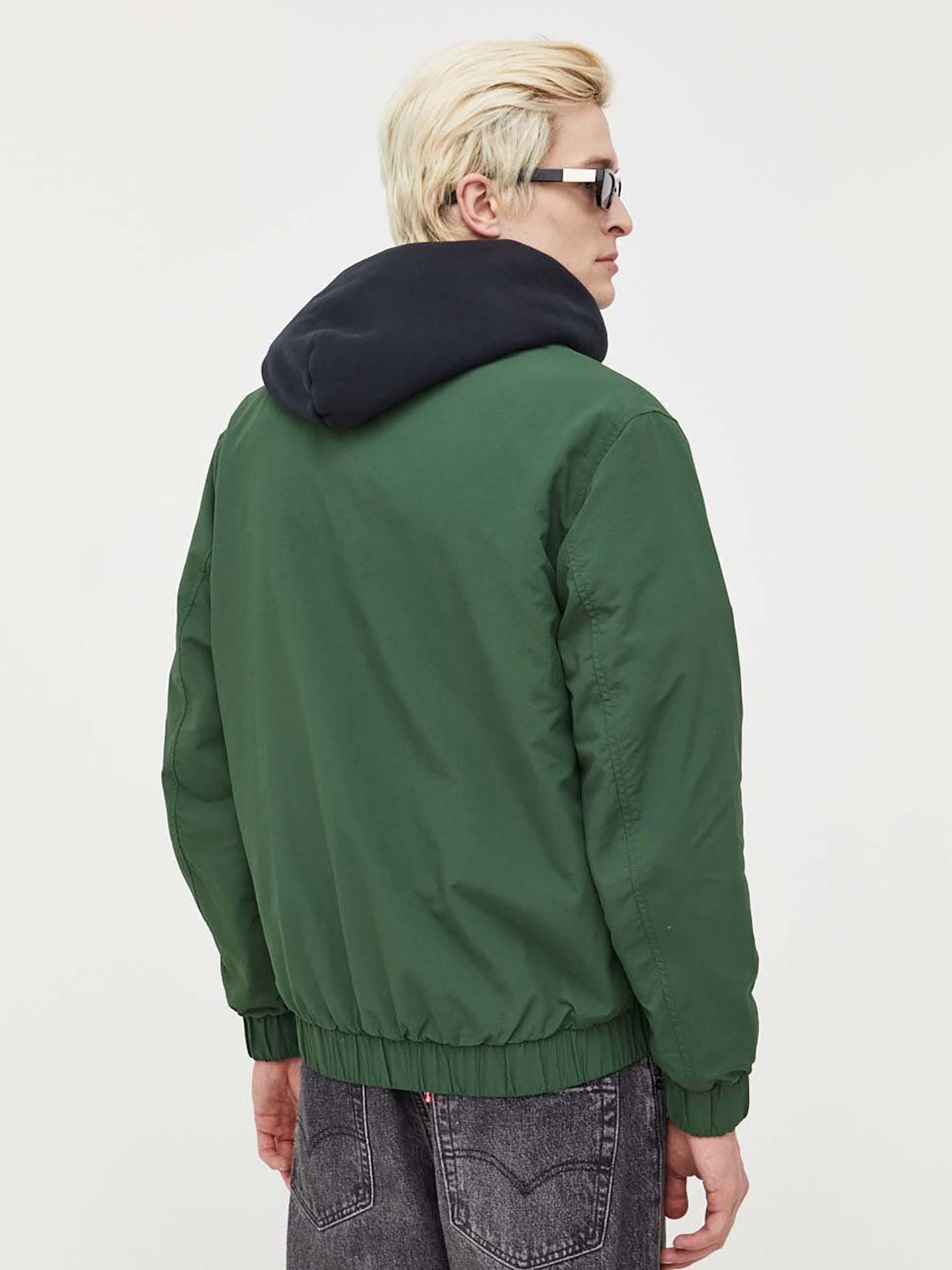 Essential flag best sale patch bomber jacket