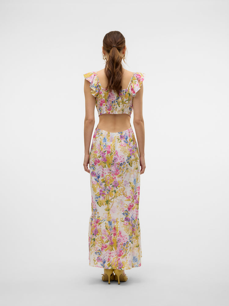 Γυναικείο φόρεμα φλοράλ VMDICTHE S/L ANKLE DETAIL DRESS WVN 10323628 | 10323628