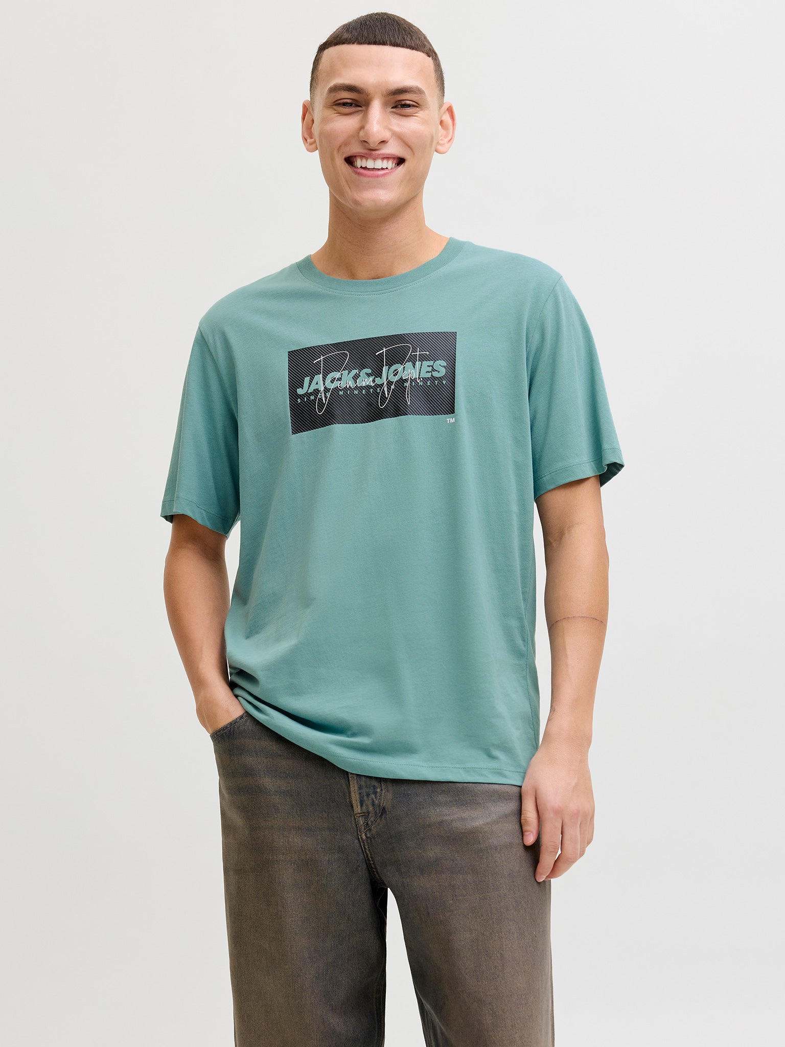 Ανδρικό t-shirt JJCOLE PRINT TEE SS CREW NECK LN 12288492 | 12288492