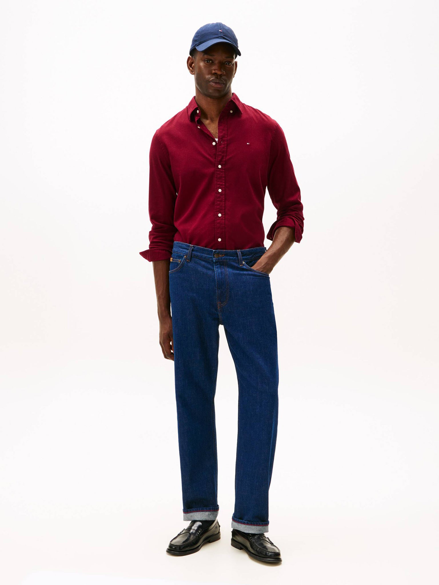 Ανδρικό πουκάμισο FLEX FLANNEL SOLID RF SHIRT MW0MW40469VLP | MW0MW40469VLP