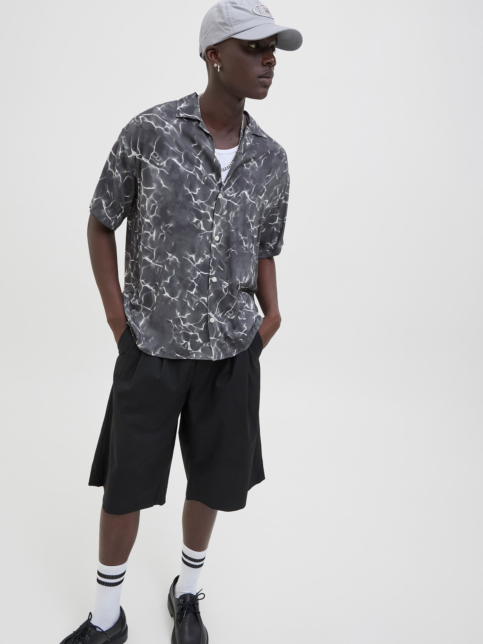 Ανδρικό πουκάμισο JCOINFINITY AOP RESORT SHIRT 12276854 | 12276854