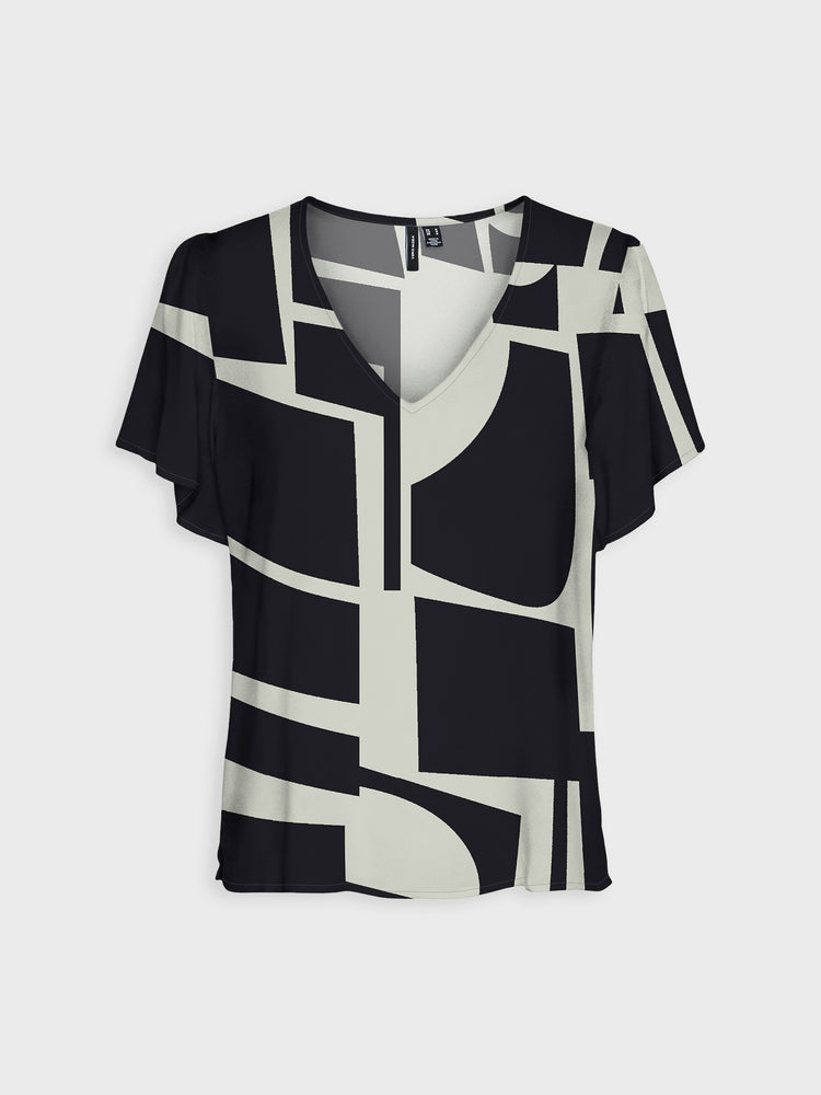 Γυναικεία μπλούζα VMEASY JOY V-NECK SS BLOUSE WVN GA 10307987 | 10307987