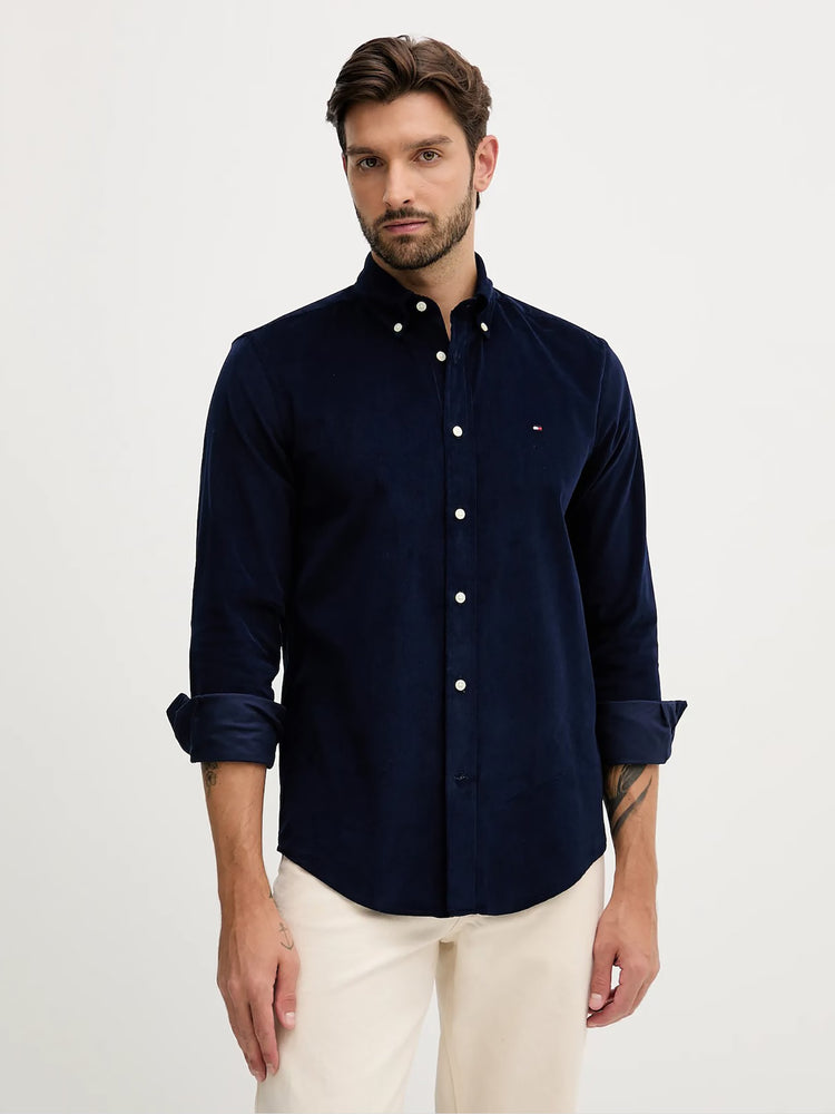 Ανδρικό πουκάμισο κοτλέ SOLID CORDUROY RF SHIRT MW0MW40486BCL | MW0MW40486BCL