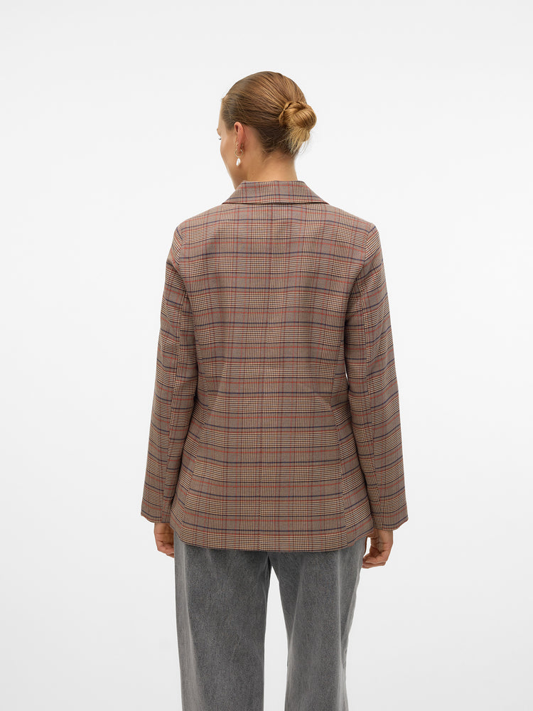 Γυναικείο blazer VMELLIE LS LOOSE CHECK BLAZER 10312851 | 10312851