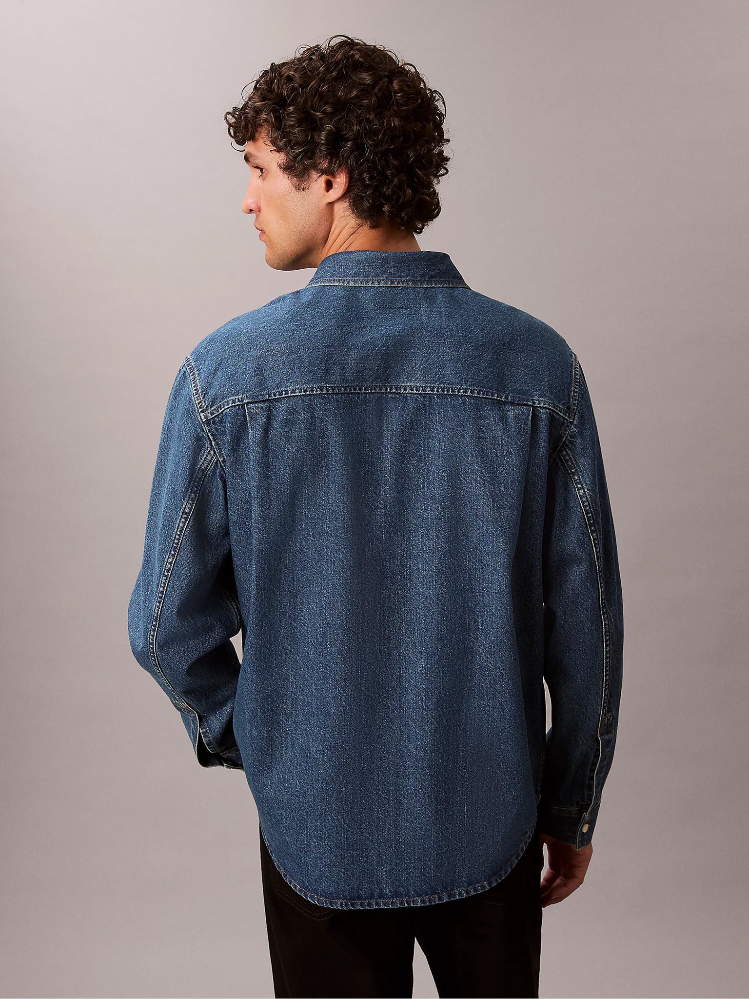 Ανδρικό πουκάμισο τζιν overshirt CLASSIC HARBOUR BLUE OVERSHIRT LV04RD764G011 | LV04RD764G011