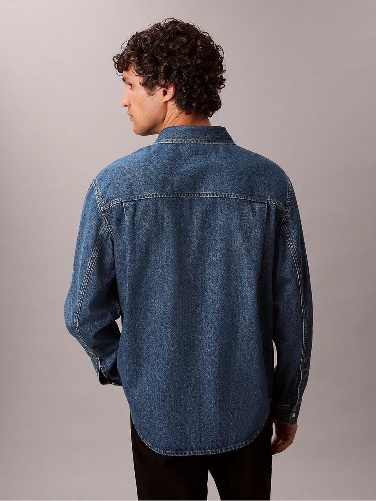 Ανδρικό πουκάμισο τζιν overshirt CLASSIC HARBOUR BLUE OVERSHIRT LV04RD764G011 | LV04RD764G011