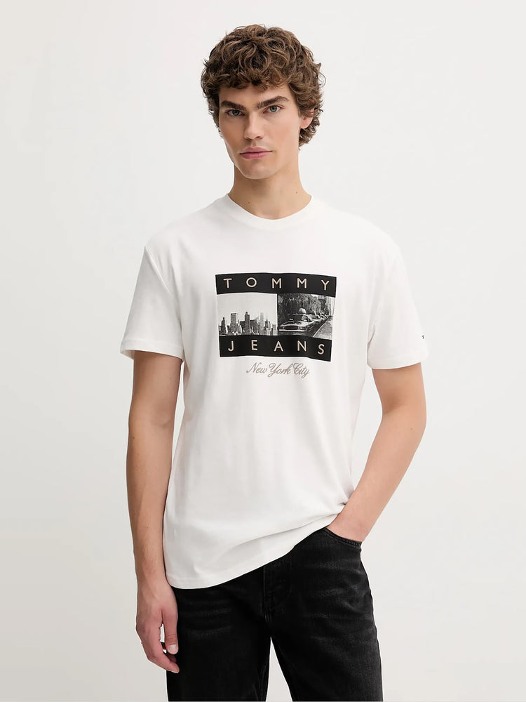 Ανδρικό t-shirt TJM REG PHOTO FLAG SS TEE DM0DM22464YBL | DM0DM22464YBL