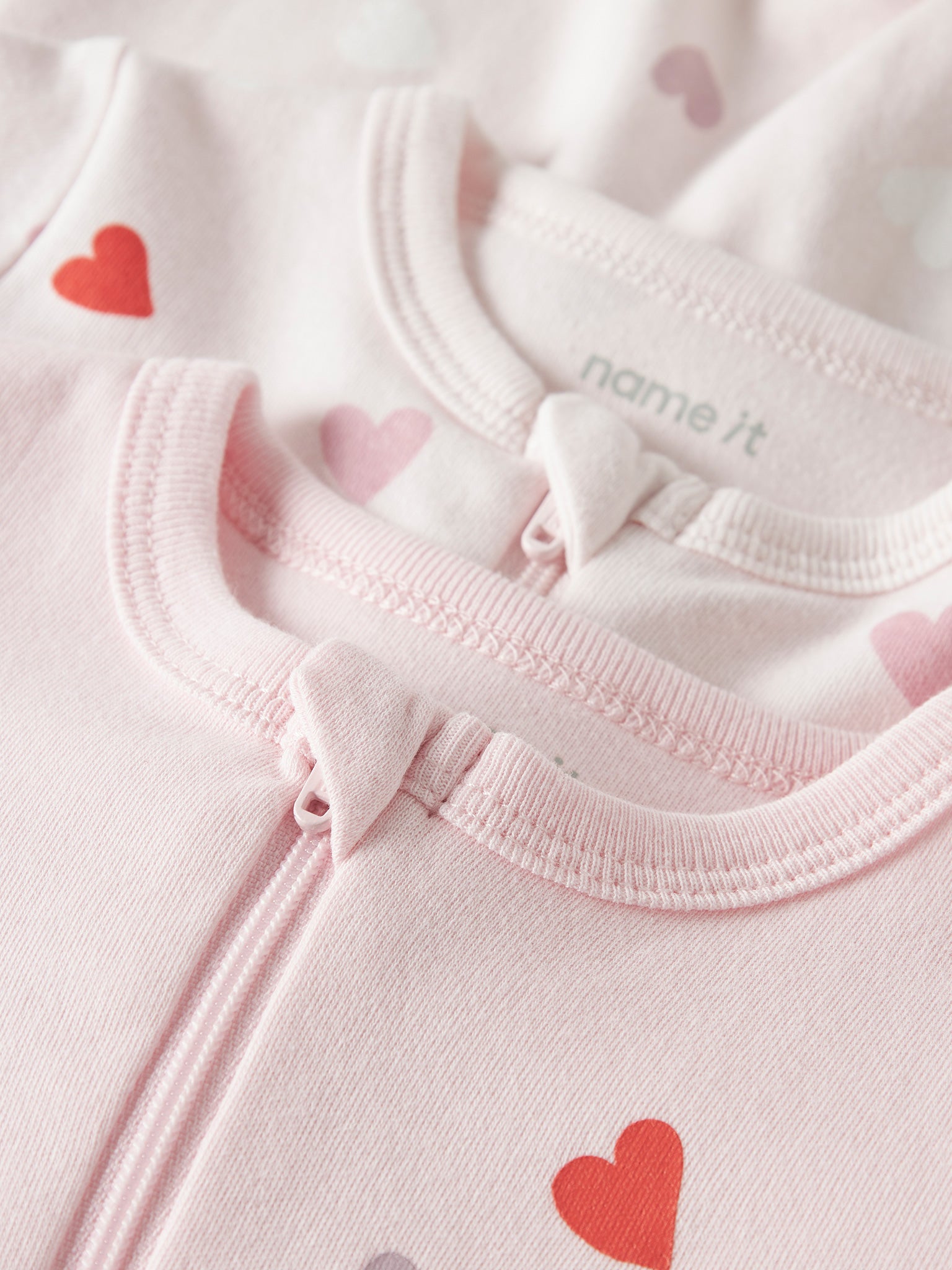 Βρεφικά φορμάκια σετ 2 τεμ hearts NBFNIGHTSUIT 2P ZIP FF CAR. HEART NOOS 13250806 | 13250806