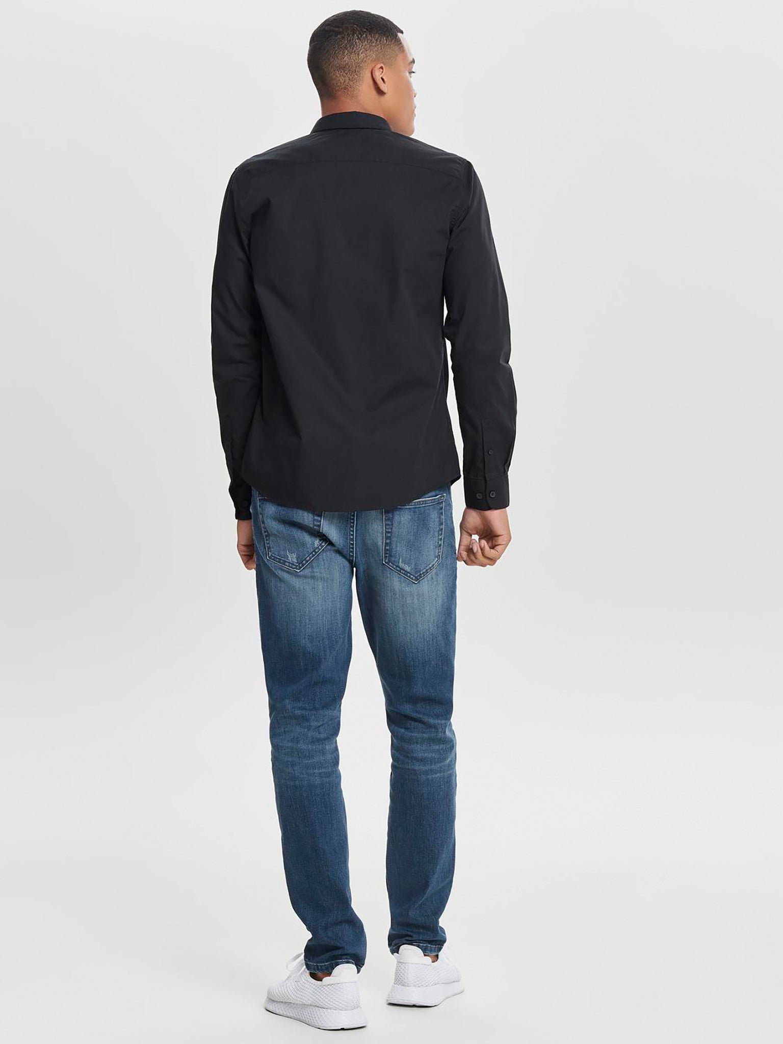 Ανδρικό πουκάμισο ONSPOPLIN BTN DOWN SHIRT LS 22010862 | 22010862